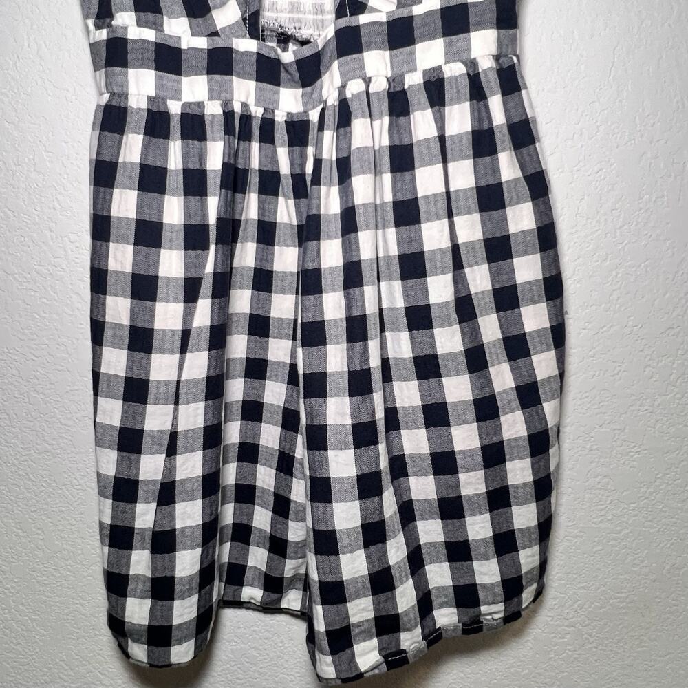 American Eagle Romper Size XXS Blue White Gingham Pockets Summer Cottage Preppy - Picture 6 of 15